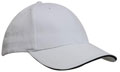 FRONT VIEW OF BASEBALL CAP WHITE/NAVY
